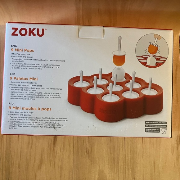 ZOKU Mini Pops Paletas Mold Set Makes 9 Pops! - Picture 4 of 7